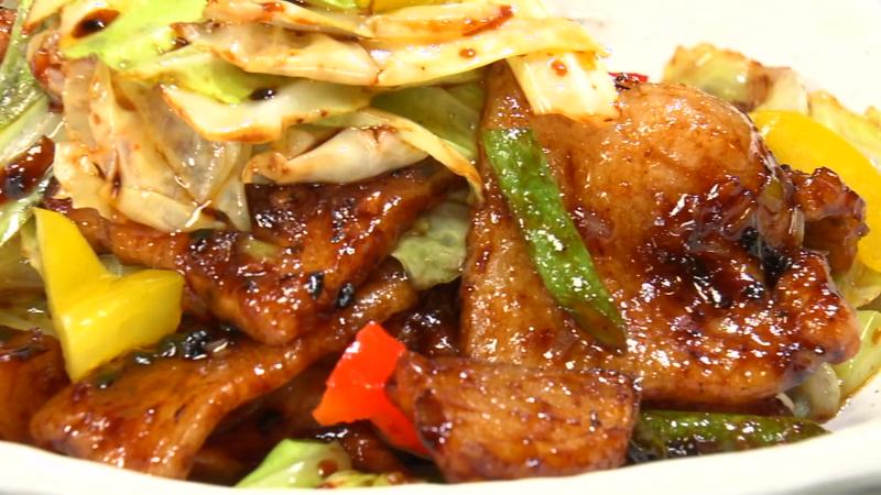 絶品やわらかポークのホイコーロー(1080円)