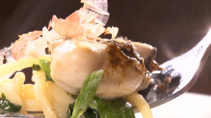 牡蠣の和風クリームスープ