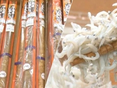 自然薯と釜揚げシラス