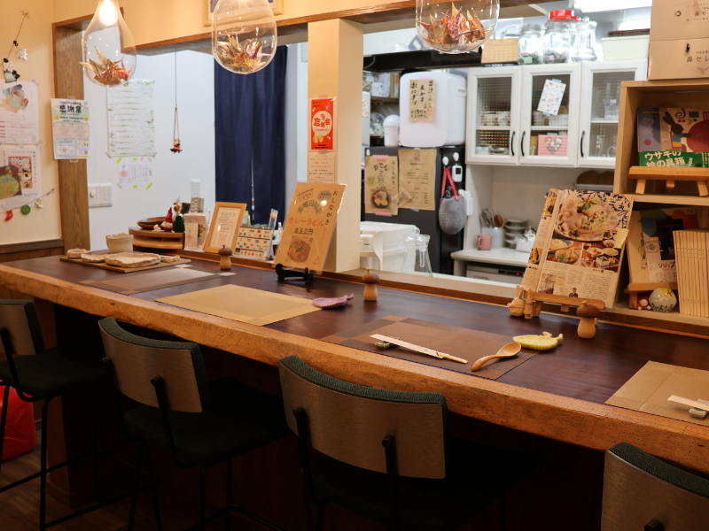 ゆみうさのカウンター席