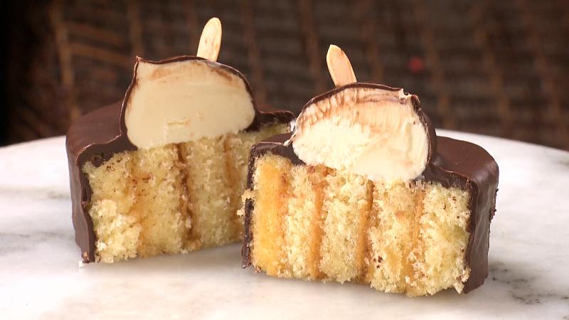 たぬきケーキの断面