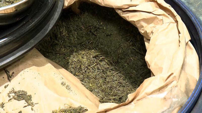 お茶染めの原料(製造工程で出る廃棄する茶葉)