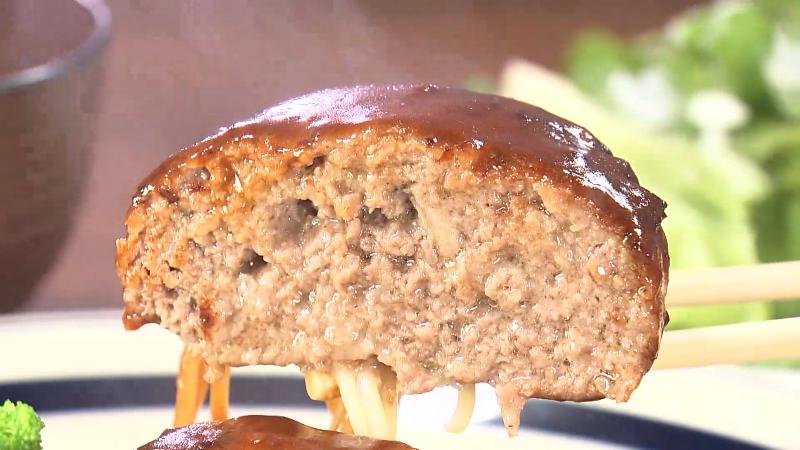 ハンバーグの断面