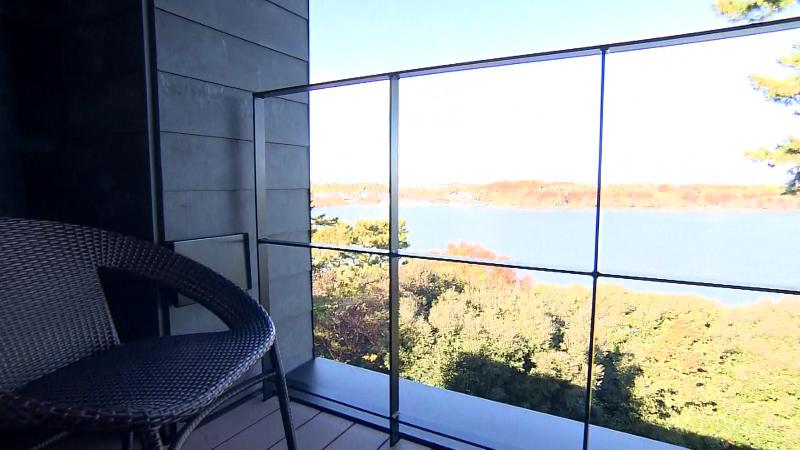 龍雲寺の宿泊部屋からの眺め