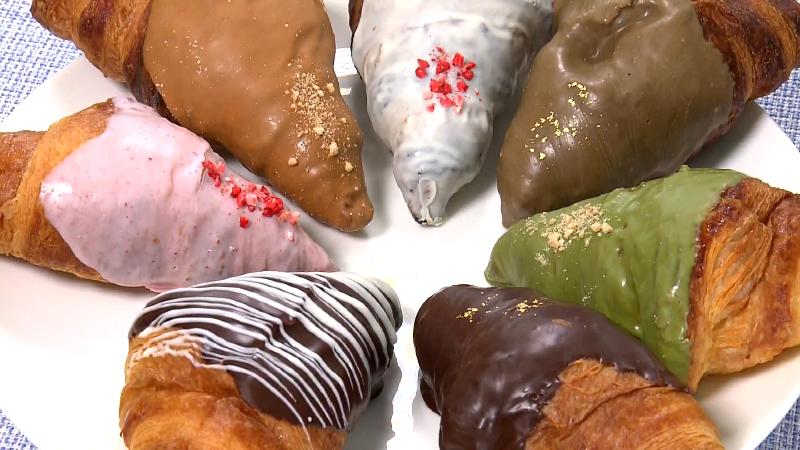 色とりどりのクロワッサン