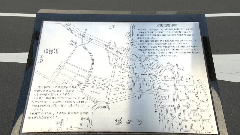 府中宿周辺の地図