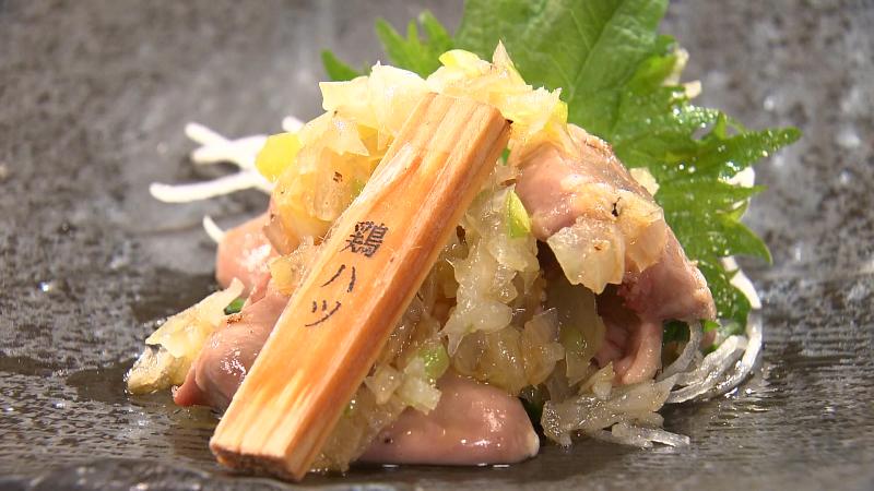 鶏刺3種盛合せ(1518円)