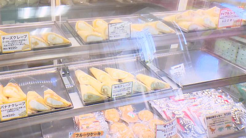 クレープのショーケース