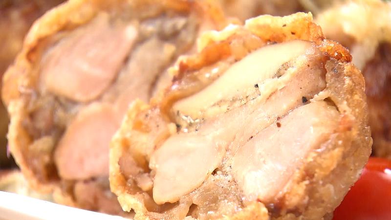 これぞ御前崎!地元野菜と唐揚げのごちそうポン酢和え(1300円)