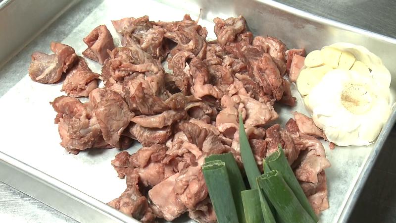 和牛ランプ肉と香味野菜で作る清湯スープの材料