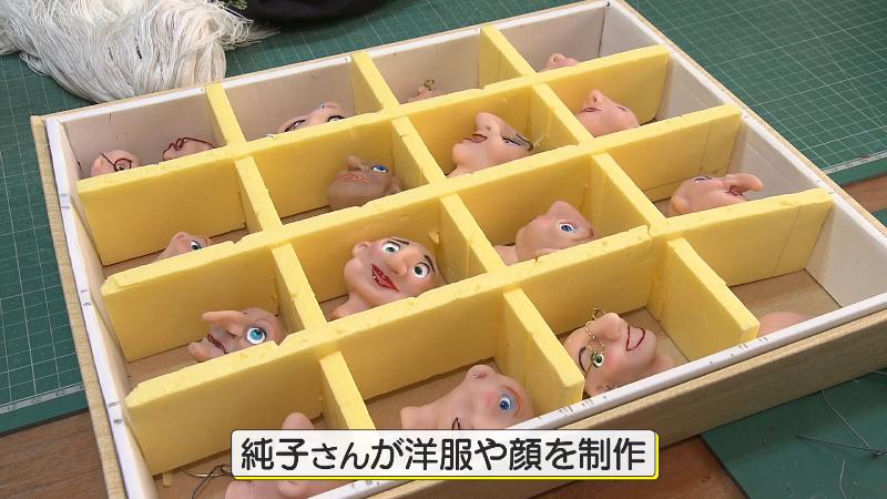 魔女人形の顔パーツ