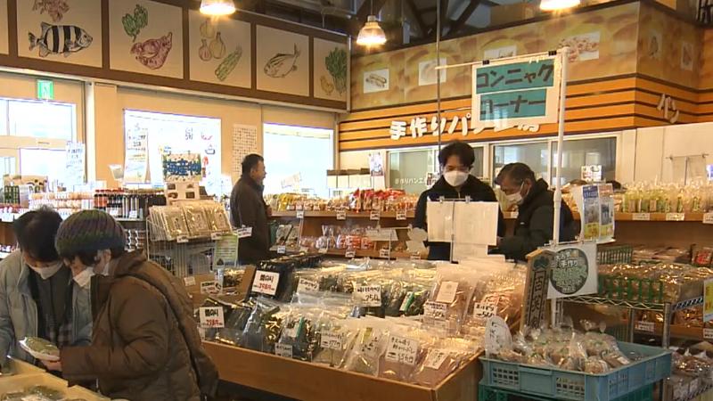道の駅掛川の店内の様子