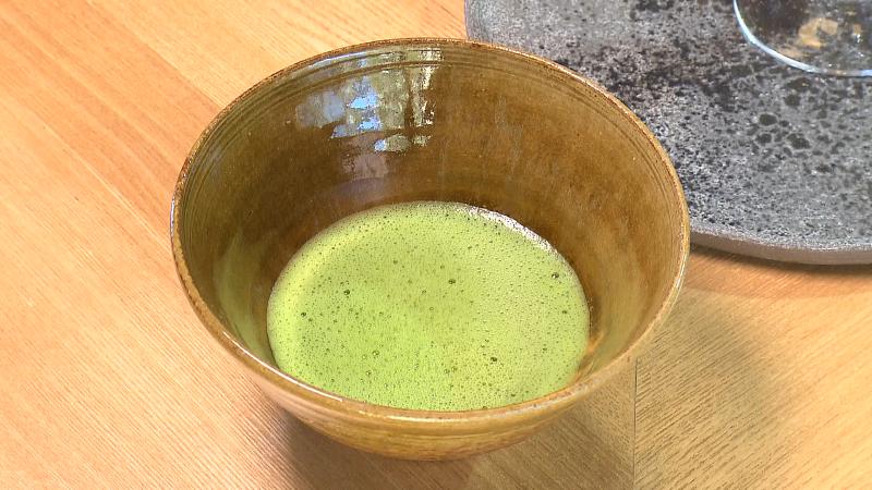 果宵の冬(2200円)セットのお抹茶