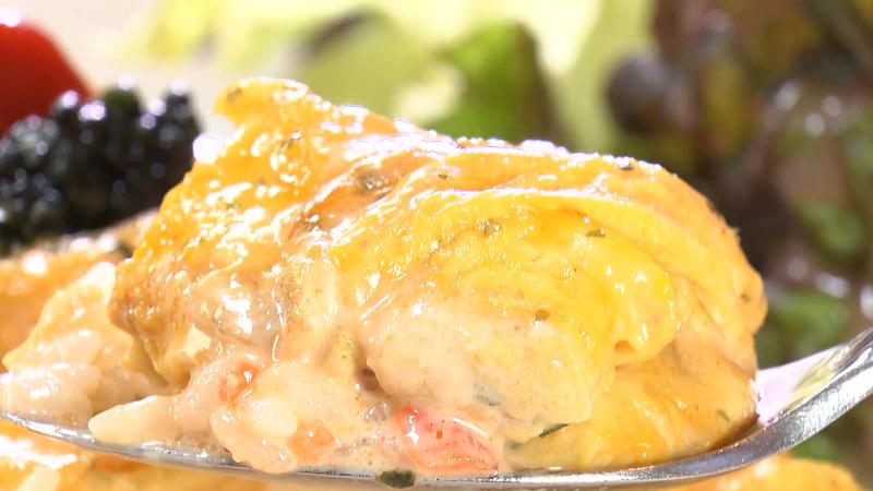 ズワイガニのオムライス(2000円)