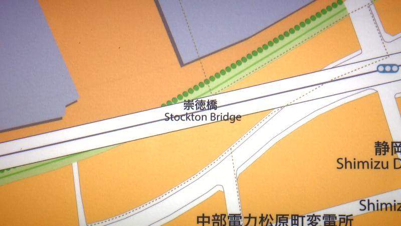 ストックトン橋の地図