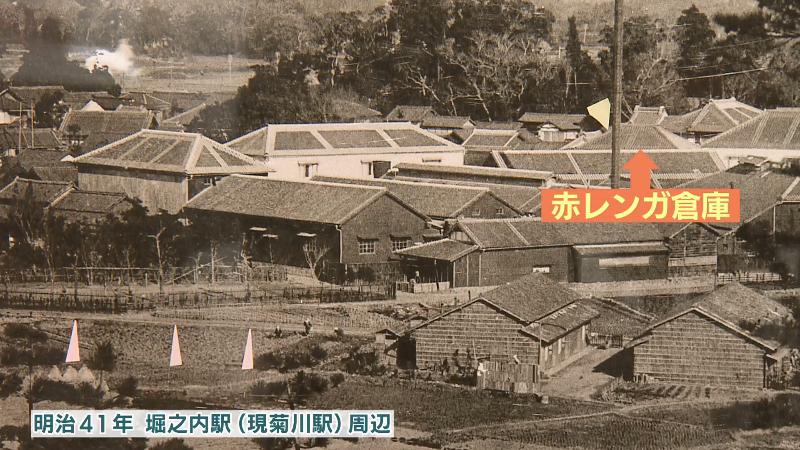 明治41年堀之内駅(現菊川駅)周辺の様子