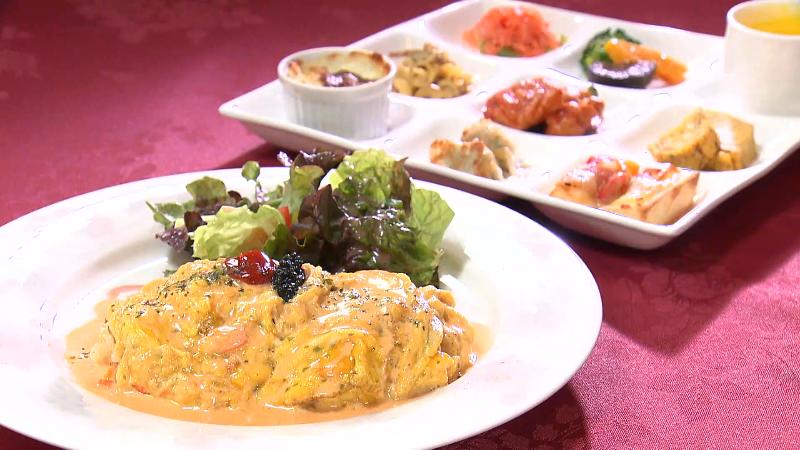 ズワイガニのオムライス(2000円)