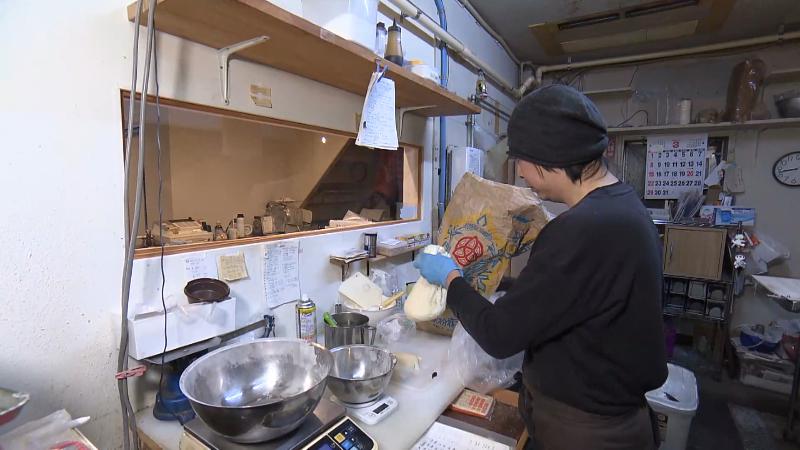 パンの仕込みの様子