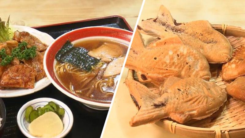 焼肉定食と鯛焼き