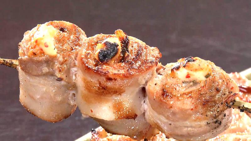 肉巻き串盛り合わせ(5本・1500円)