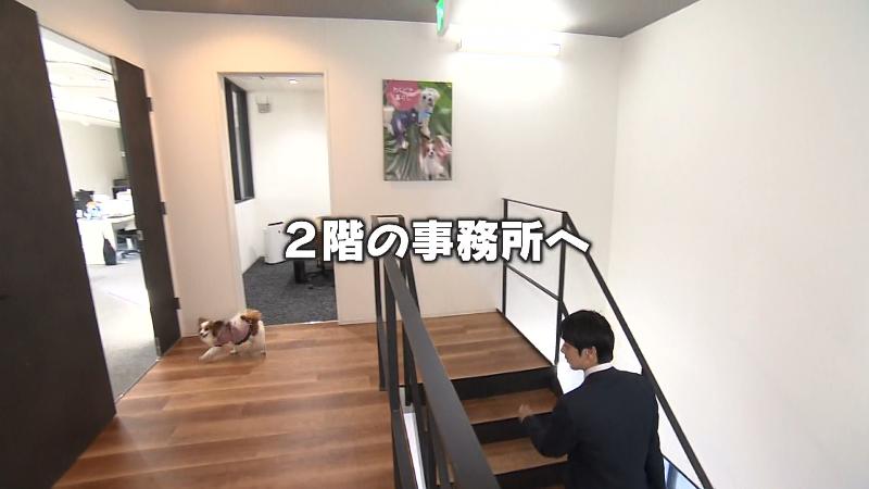 2階へ案内してくれる副部長