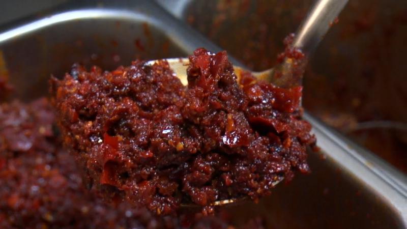 麻辣スープに入っている唐辛子