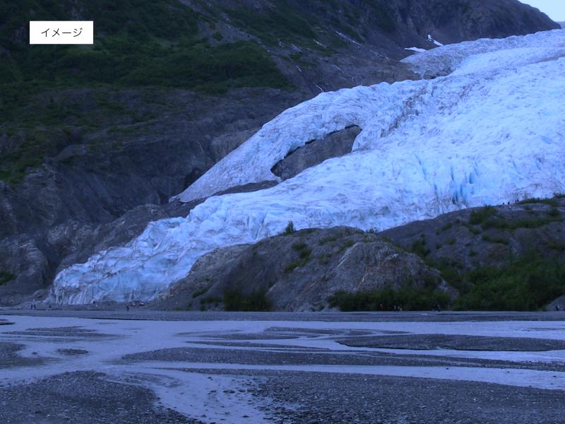 イメージ画像：後退する氷河