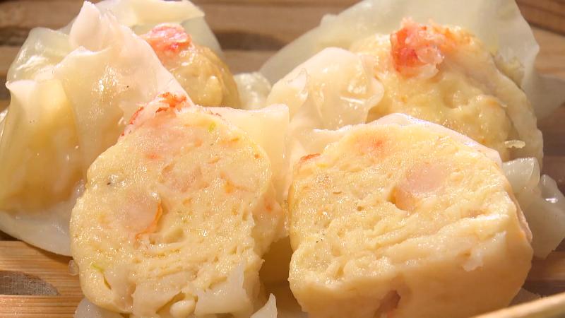 海鮮しゅうまいの断面