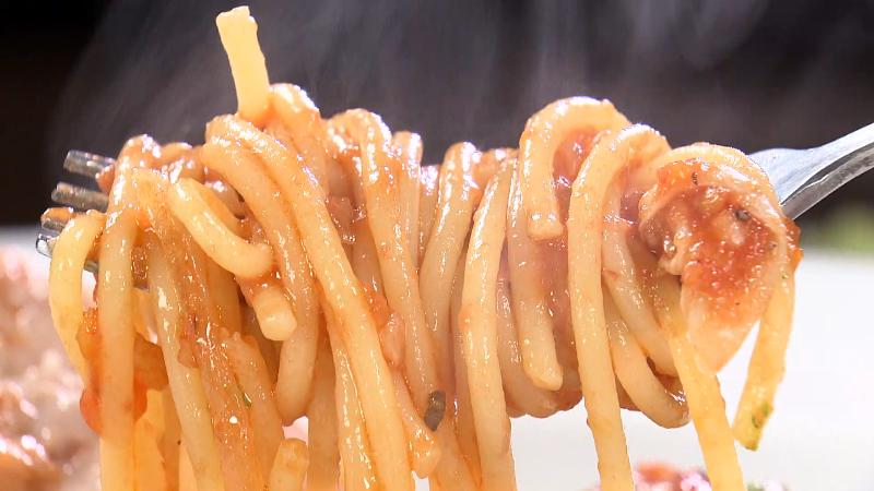 デュラムセモリナ粉100％のパスタ