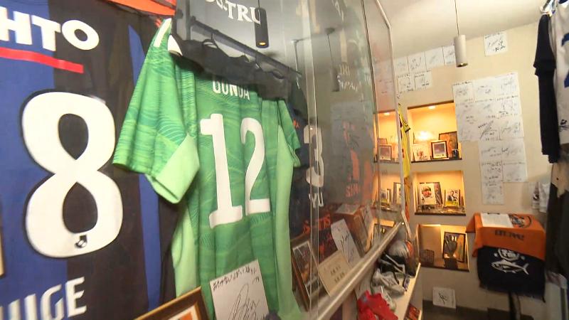 サッカー色が強い店内