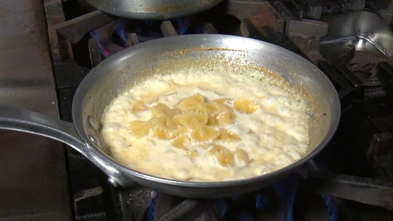 パスタの調理工程