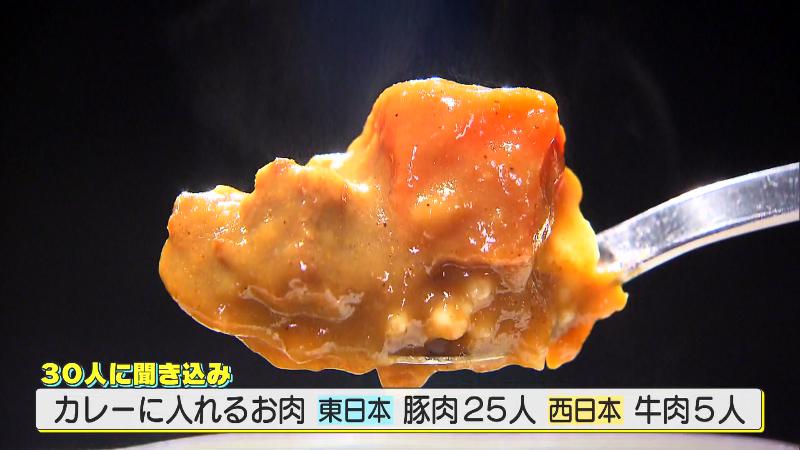 聞き込み結果：豚肉25人　牛肉5人