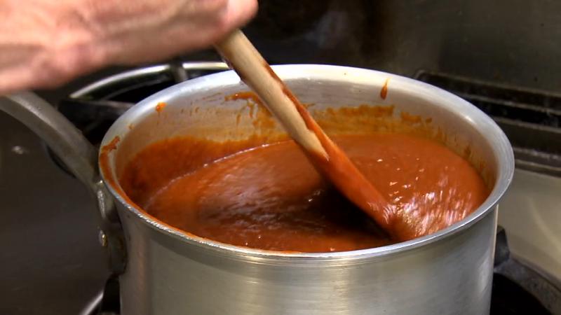 デミグラスソースの調理工程