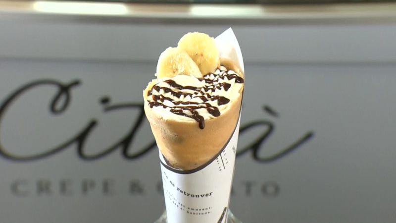 チョコクリームバナナクレープ