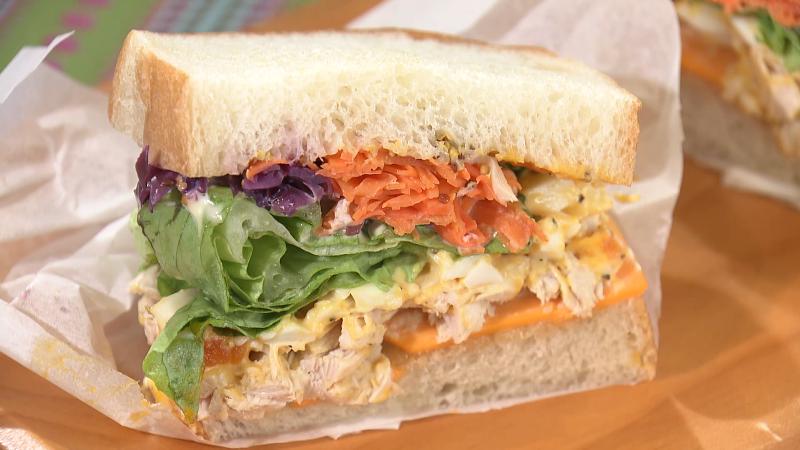 サンドイッチの断面