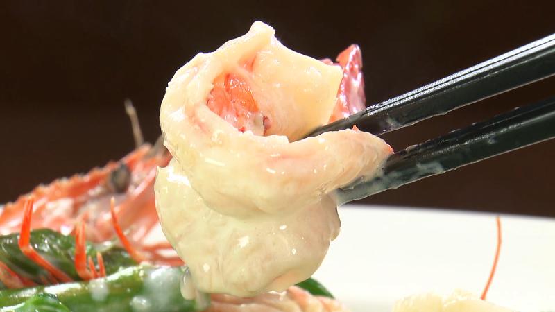 パスタに入っている海老