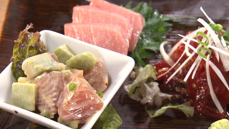 OH!!TORO!!定食(1580円)　アボカドとマグロ
