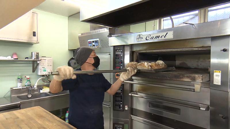 パンを焼く工程