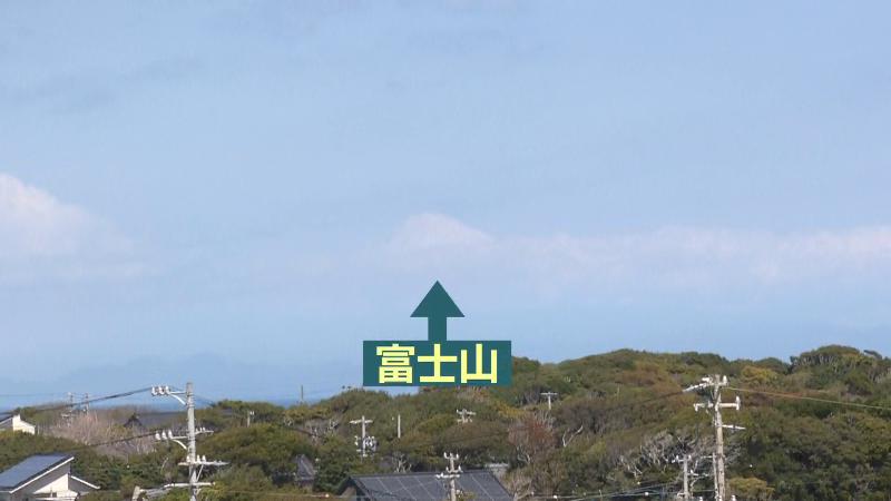灯台の上から見える富士山