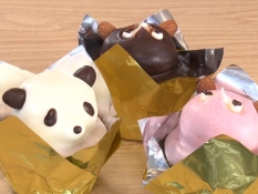 パンダちゃん(421円)、ぽんぽこ(421円)、ぽこ美(421円)