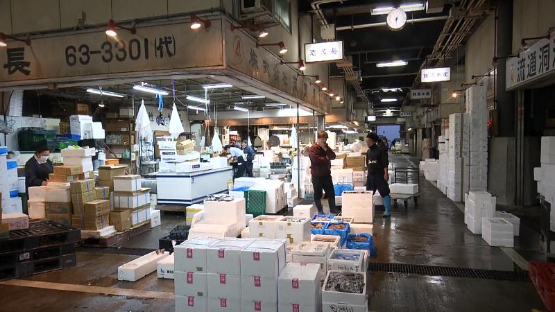 朝の静岡中央卸売市場
