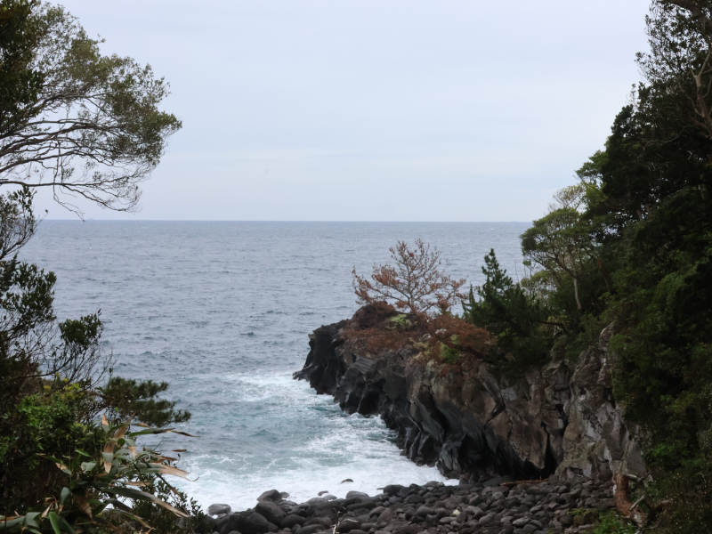 寺から見える海