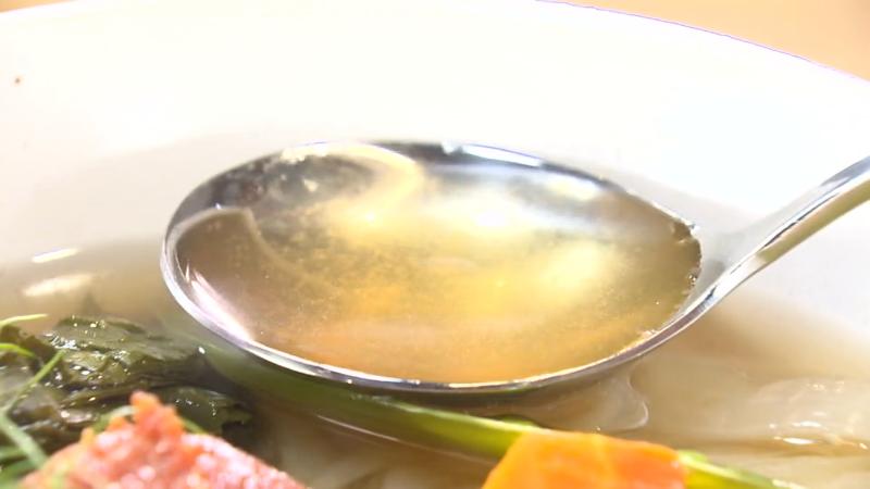 朝採れ野菜の汁