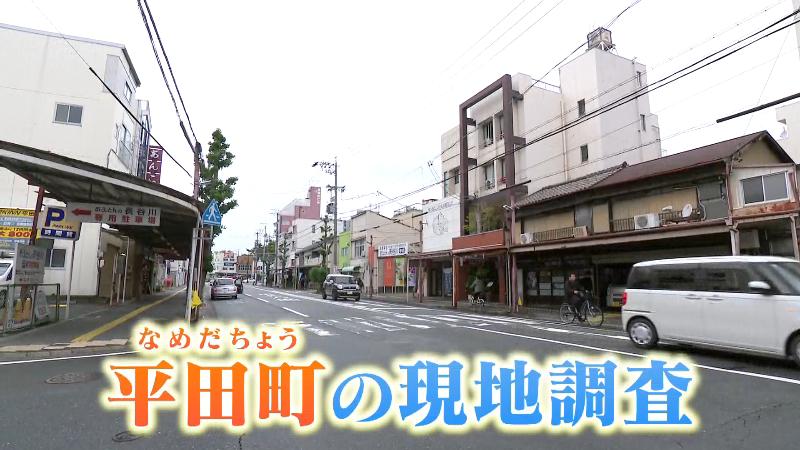 平田町の中心的な通り