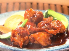 駿河軍鶏の黒酢酢鶏(1500円)