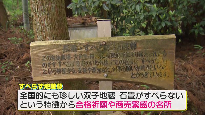 すべらず地蔵の案内看板