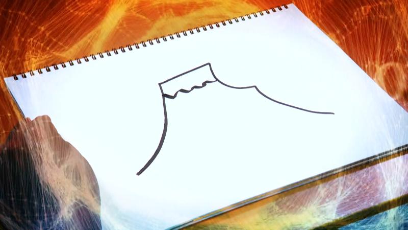 にむらリポーターが描いた宝永山