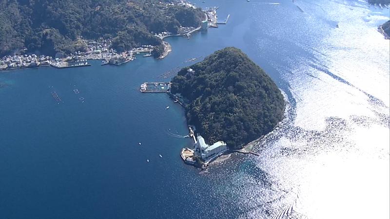 上空から見た淡島