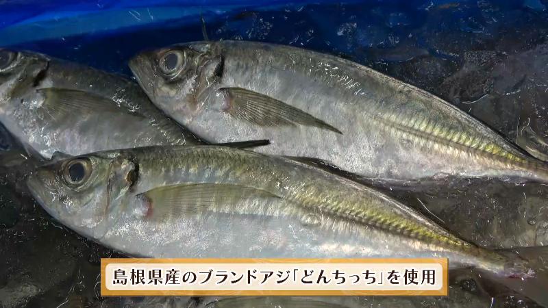 島根県産のブランドアジ「どんちっち」