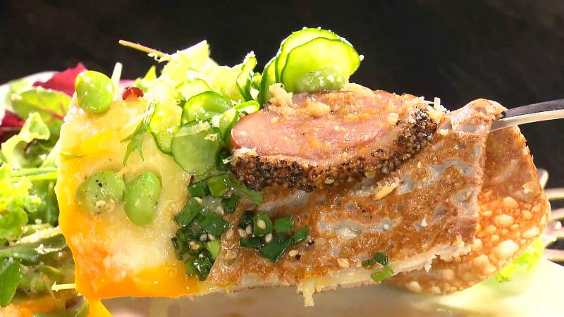 枝豆と合鴨のガレット(1400円)